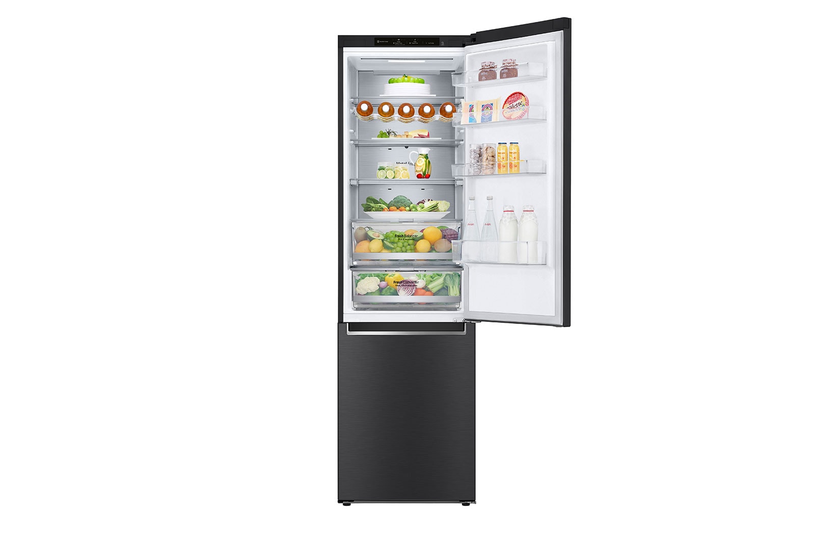 LG Tall Fridge Freezer | 384L | GBB72MCVBN | Matte Black, GBB72MCVBN