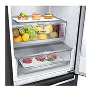 LG Total No Frost (Frost Free) | Tall Fridge Freezer | 384L | GBB92MCBAP | Matte Black, GBB92MCBAP