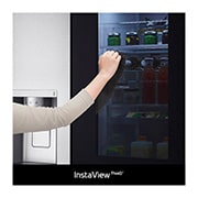 LG InstaView Door-in-Door | American Style Fridge Freezer | 635L | WiFi Connected | Stainless Steel, GSXV91BSAE