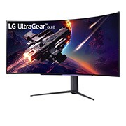 LG 45'' UltraGear™ OLED Curved Gaming Monitor | WQHD with 240Hz Refresh Rate 0.03ms (GtG) Response Time, 45GR95QE-B