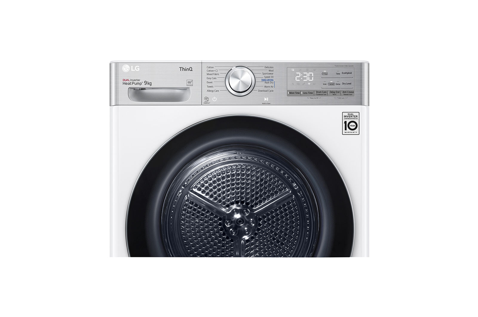 LG Eco Hybrid™ Heat Pump Tumble Dryer | 9kg | A+++ | White, FDV1109W