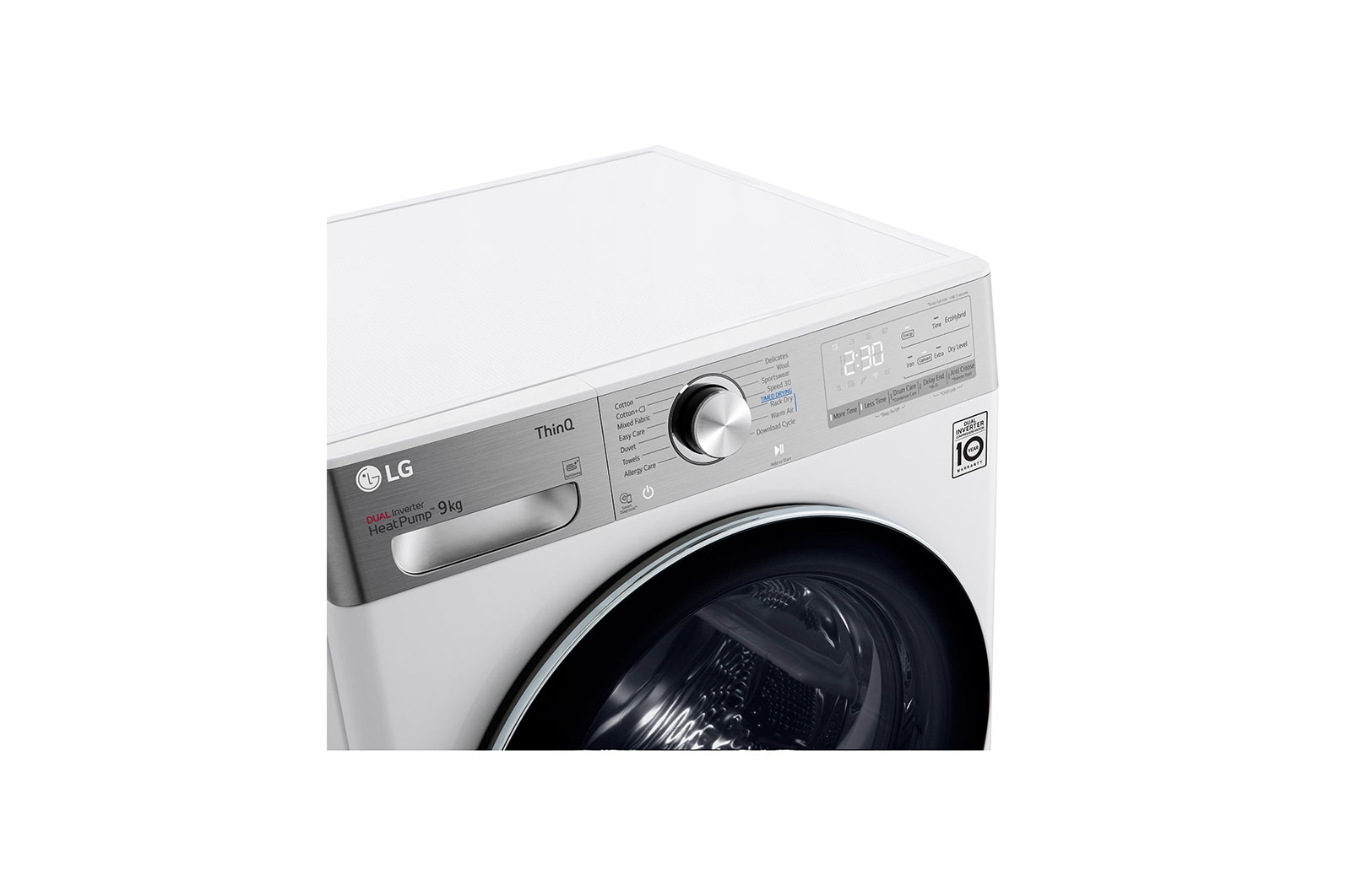 LG Eco Hybrid™ Heat Pump Tumble Dryer | 9kg | A+++ | White, FDV1109W