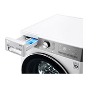 LG WiFi connected | 12kg | Washing Machine | 1360 rpm | AI DD™ | Direct Drive™ | Steam™ | TurboWash™360 | White, F4V1012WTSE