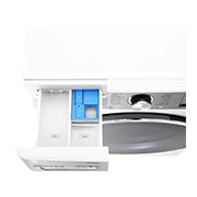 LG WiFi connected | 12kg | Washing Machine | 1360 rpm | AI DD™ | Direct Drive™ | Steam™ | TurboWash™360 | White, F4V1012WTSE